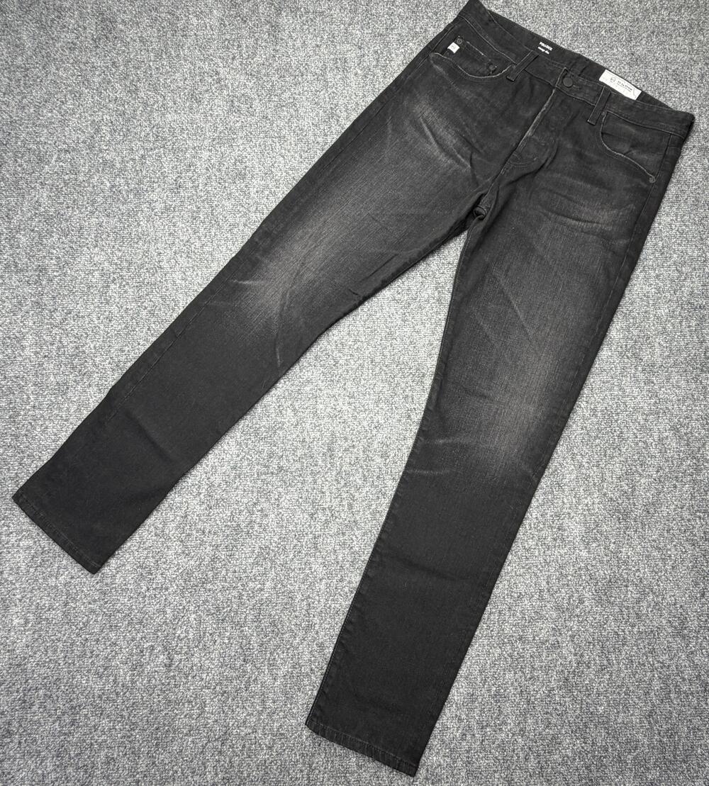 AG Adriano Goldschmied Pollock Jeans Mens 32x31 Black NWT Vintage Slim Denim